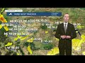 Cleaner air, cooler temperatures, and scattered showers/storms Thursday and Friday