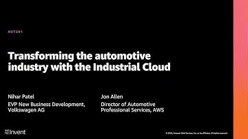 AWS re:Invent 2020: Transforming the automotive industry with the Industrial Cloud