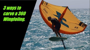Wing foiling 360 carve, 3 ways in Cyprus.