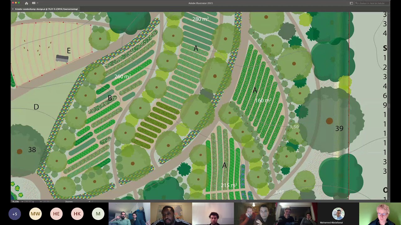 Ontwerp voedselbos Nijkerkerweg Bor Borren