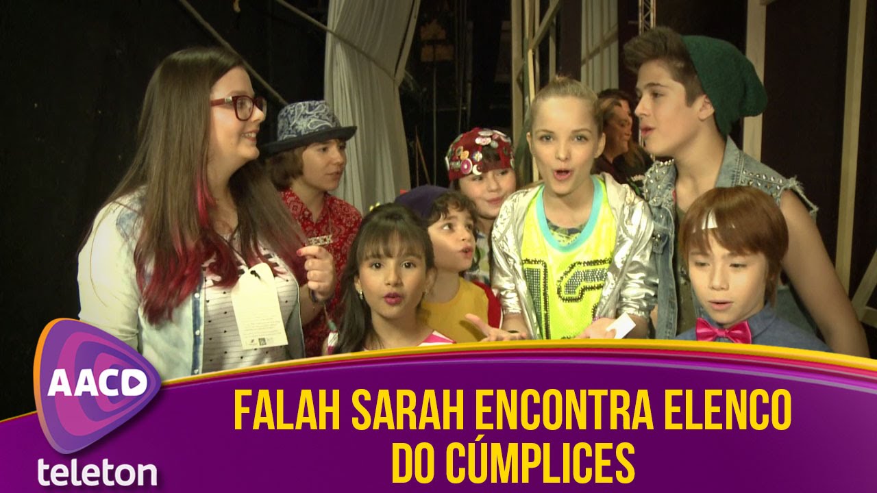 Bastidores Teleton 2015: Falah Sarah se encontra com o elenco de Cúmplices de um Resgate!