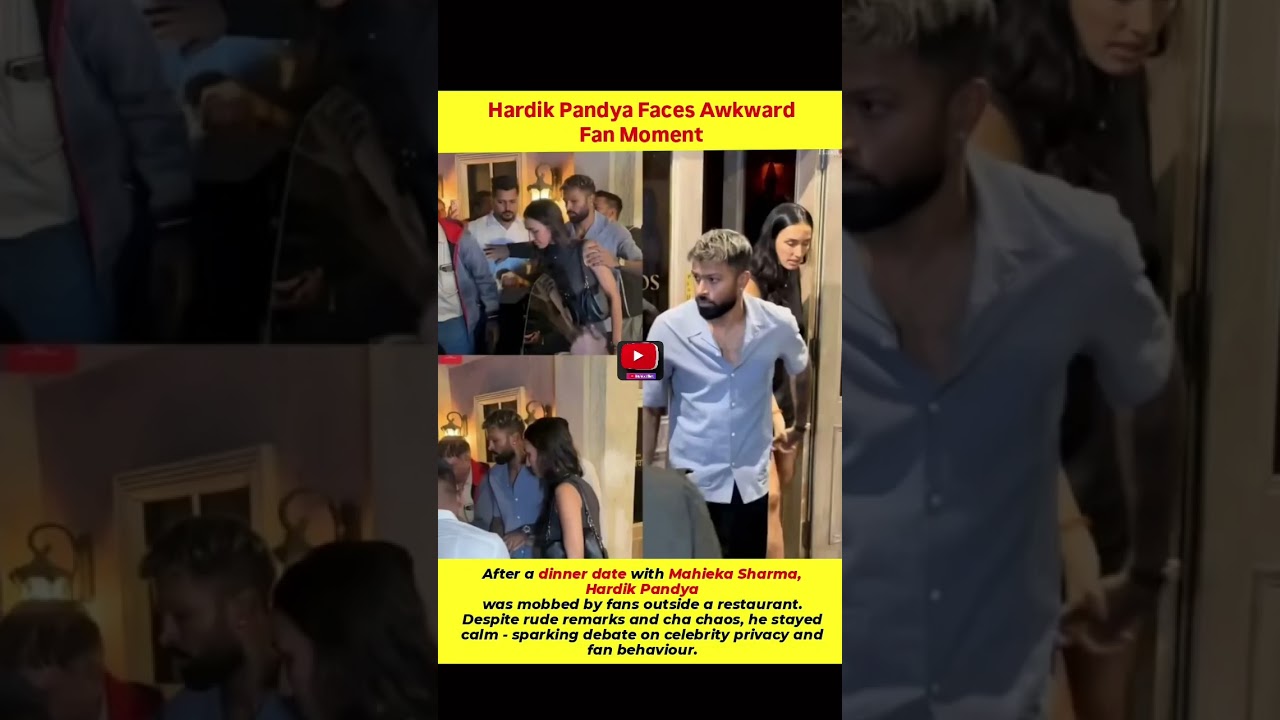 Hardik Pandya Faces Awkward Fan Moment 