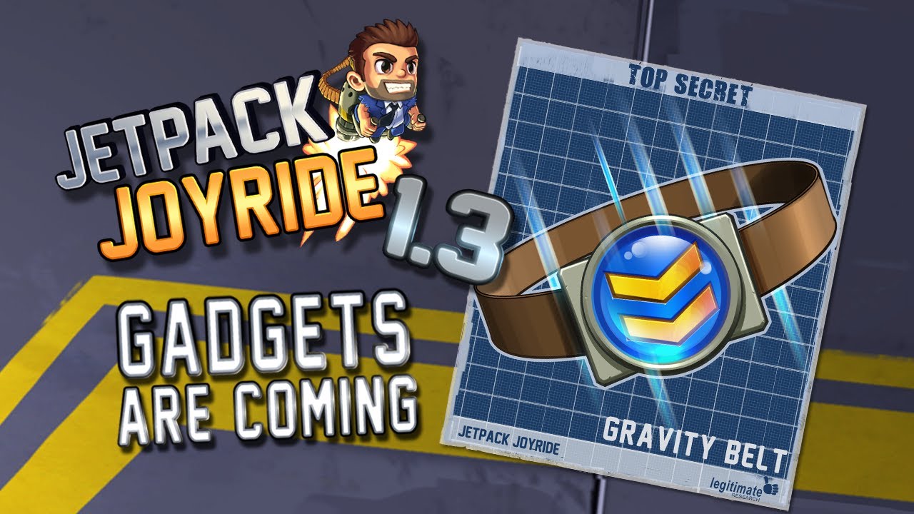 Jetpack Joyride 13 Gadgets Update Gravity Belt Youtube - alicia keys song ids for roblox how to get legit robux for