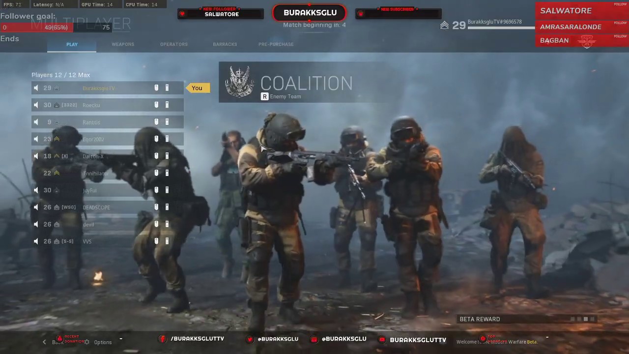 Stream RECAP - [TUR/ENG] COD MW Beta! SEND IT!! Concert vlog active ...