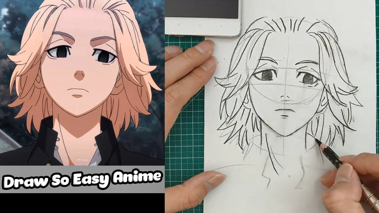 Hướng dẫn vẽ anime nam Mikey - Tokyo Revengers | How to draw Mikey ...