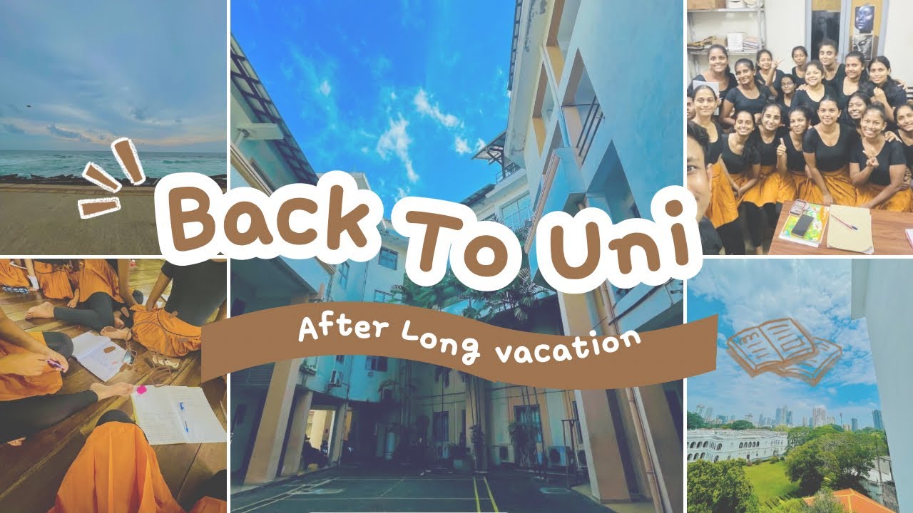 දිග නිවාඩුවකට පස්සේ university දවසක් 📚🔙 #backtouni #universityofvisualandperformingarts #univlogs