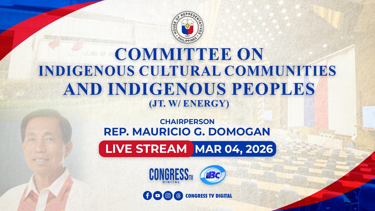 COMMITTEE ON INDIGENOUS CULTURAL COMMUNITIES AND INDIGE… — Transcript