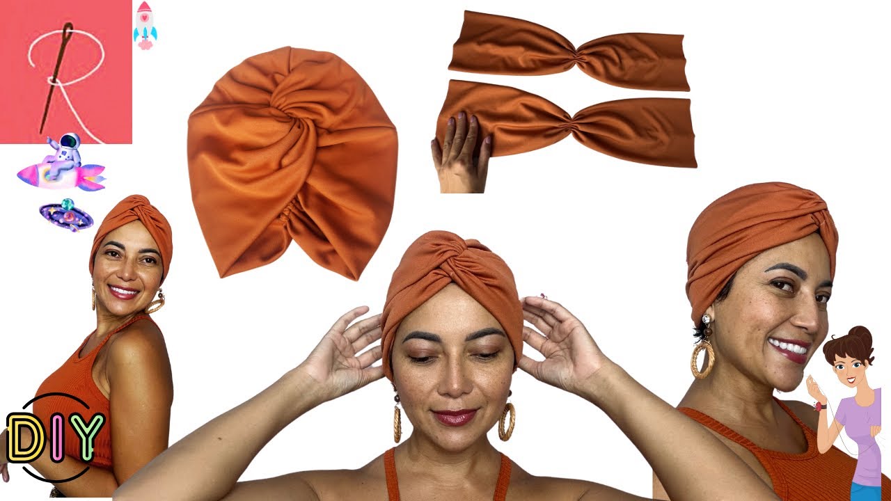 ÓTIMA FORMA DE FAZER UM TURBANTE FECHADO 🌟 COSTURA CRIATIVA 🌟 CANAL DA ROSA