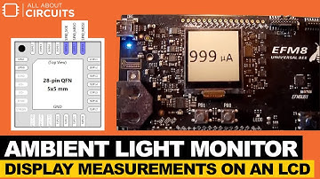 Ambient Light Monitor  Display Measurements on an LCD