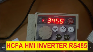 HCFA TP2507 HMI and E220 Inverter Modbus RTU RS485 connection #rs485