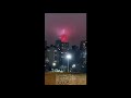 New York's Empire State Building flashes like a siren to honor medical workers