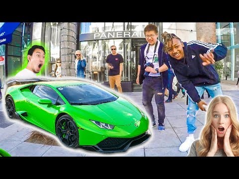 driving-a-lamborghini-through-beverly-hills-*funny-reactions*