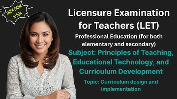 LET Professional Education: Curriculum Design and Implementation (10 Q&A Mock Exam)