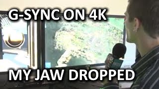 NVIDIA 4K G-SYNC Monitor Demo & General Booth Overview - CES 2014