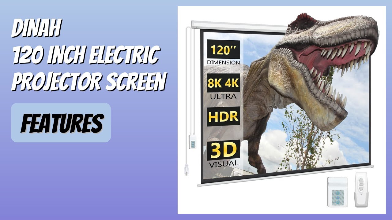 REVIEW (2026): DINAH 120 Inch Electric Projector Screen. Features