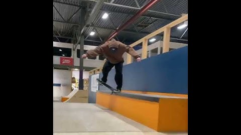Back 180 nosegrind switch 360 flip out? 😱😱