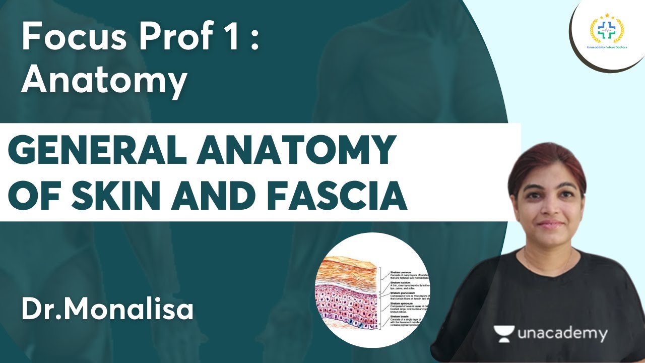 General Anatomy Of Skin and Fascia | Focus Prof 1 :Anatomy |Unacademy Future Doctors l Dr.Monalisa