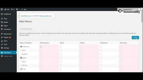 Hide Menu According User Roles