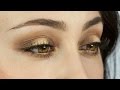 Gold/Braune smokey eyes Make-Up Tutorial by Hatice Schmidt