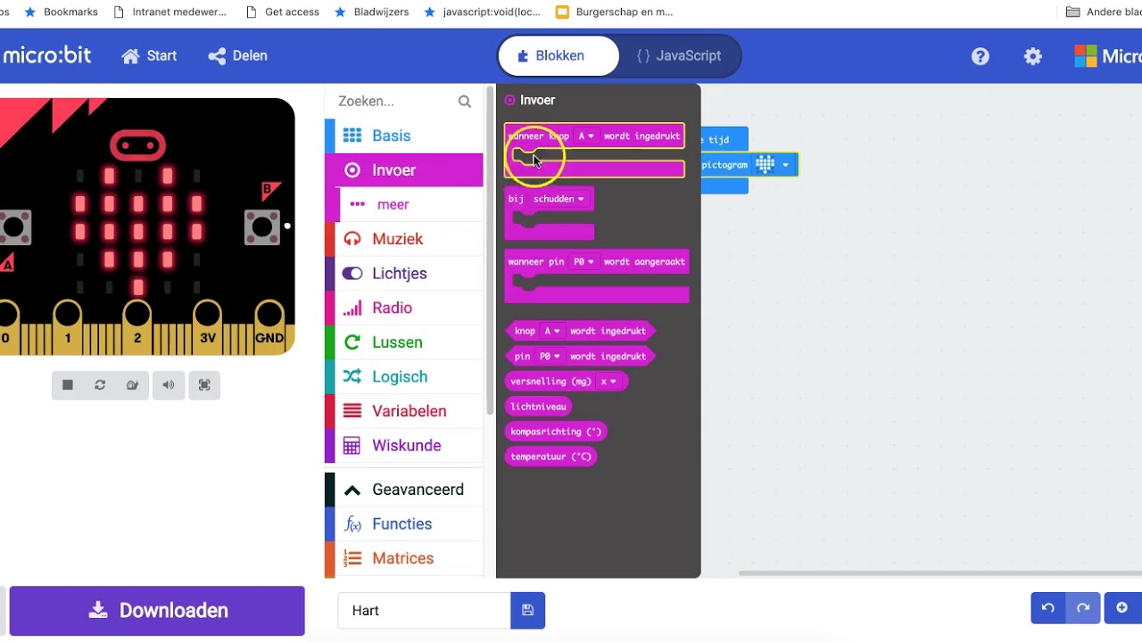 Les 2 opdracht 1 Lessenserie Apparaten Programmeren met de Microbit ...