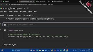 Famous PYTHON Lecture - 17 | EDA 2 - Numpy Project | NMD PVT LTD | Abhishek sir Wealth