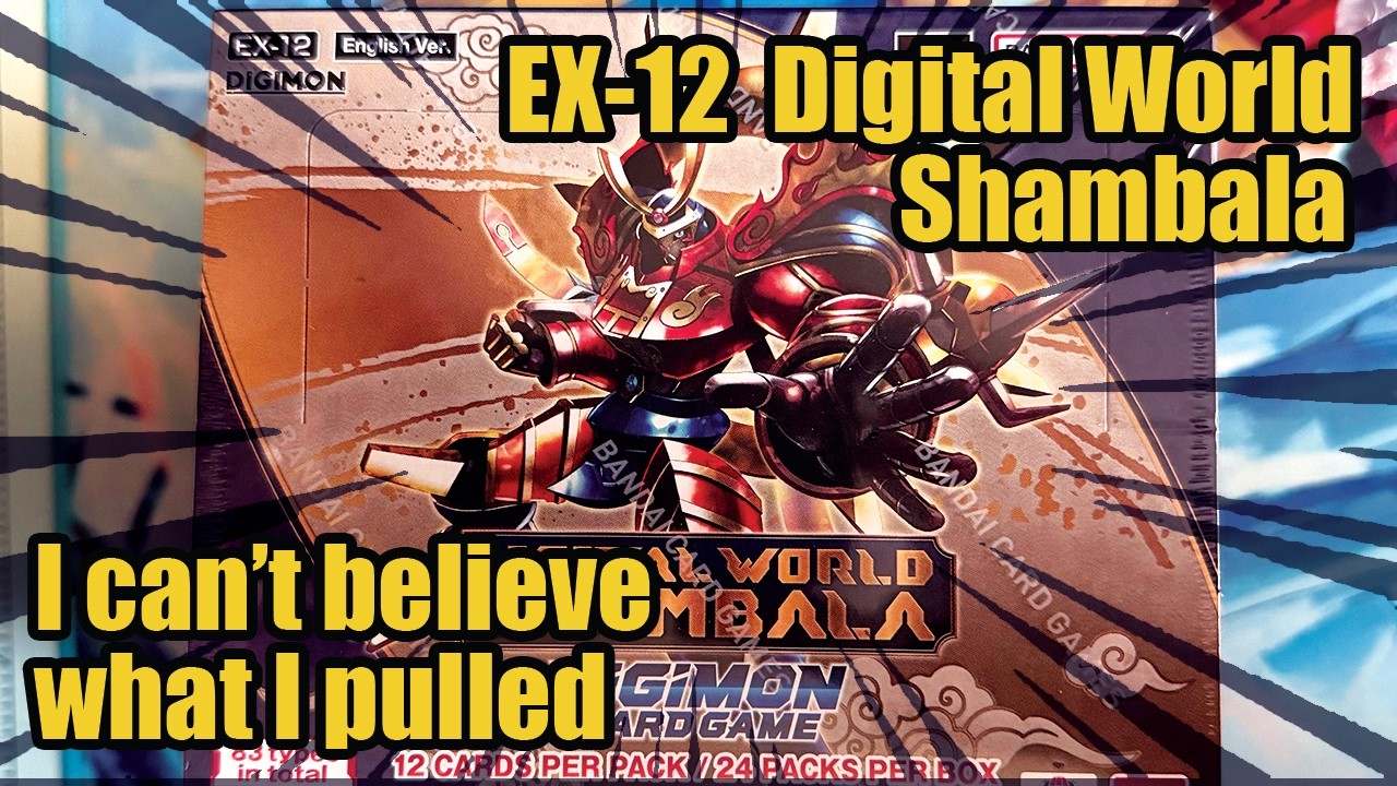 Digital world Shambala Digimon TCG box opening SP pull - YouTube