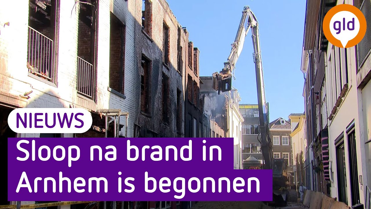 'Arnhem is niet meer zoals het was' Eerste gebouwen gesloopt na brand