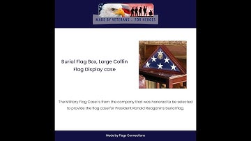 Burial Flag Box,Large Coffin Flag Display case