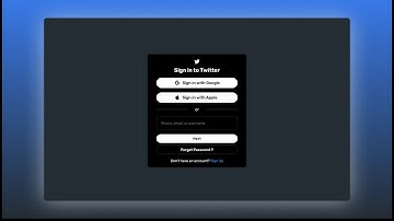 How to Create a Twitter Login Form Clone with HTML and CSS: Step-by-Step Tutorial | Source Code