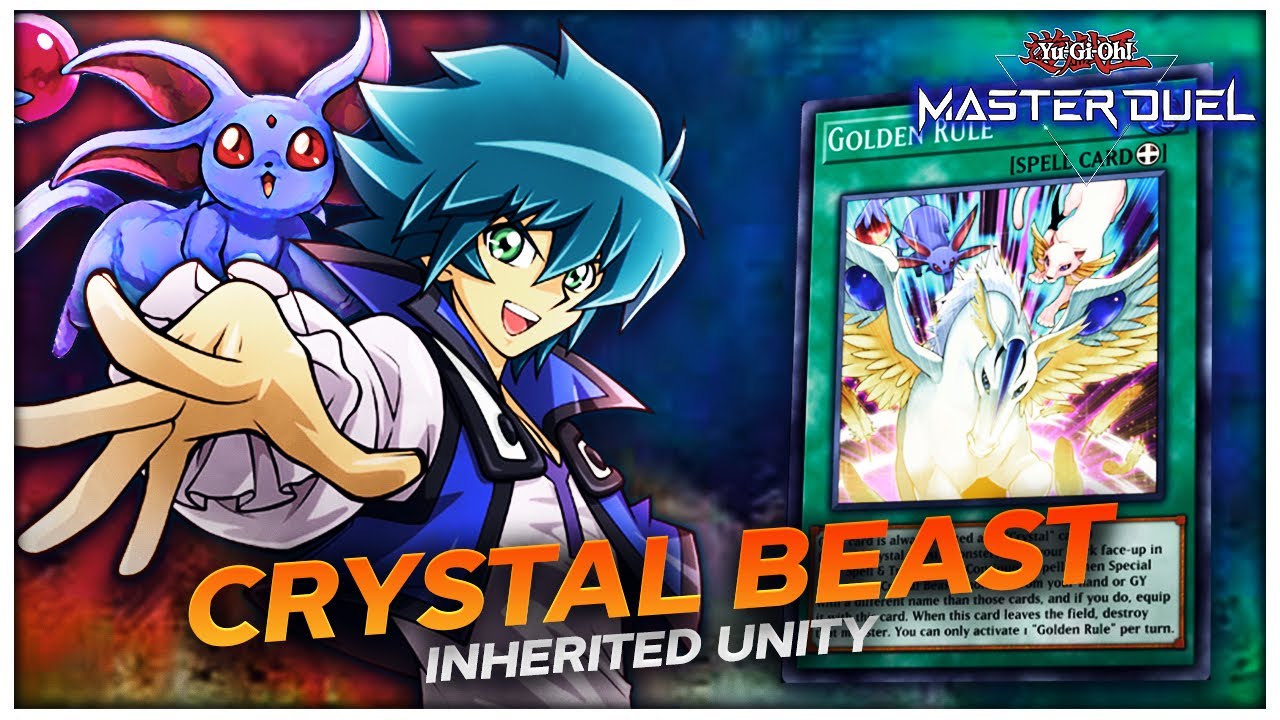 Crystal Beast Post Inherited Unity! NEW Crystal Beast Support Golden Rule!  [Yu-Gi-Oh! Master Duel]