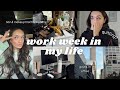 Work week in my life quitting my big 4 job  wedding planning hairmakeup trial going in office