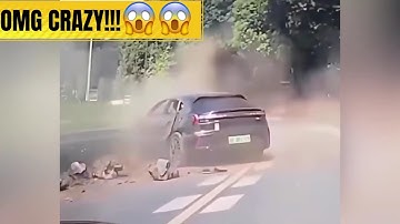 Moments Before the Crash: A Second Too Late!!! #CarCrash  #RealAccident  #crashcompilation 