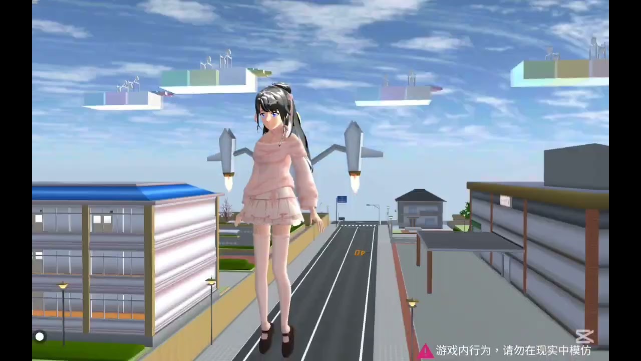 雪小雅推薦的超難跑酷#櫻花校園模擬器 #sakuraschoolsimulator #我是張恩