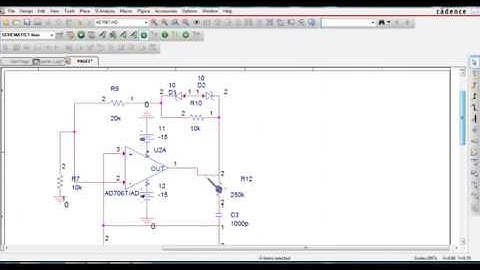 oscillator circuit using operational amplifier with orcad capture pspice cadence