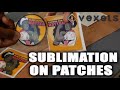 Sublimating Vexels on Blank Sublimation Patches