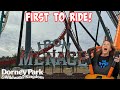 Dorney parks new coaster first to ride iron menace