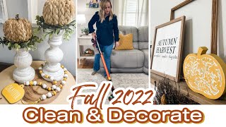 *NEW* FALL 2022 CLEAN \& DECORATE \/\/ FALL DECORATING IDEAS 2022 \/\/ FALL LIVING ROOM DECOR 2022