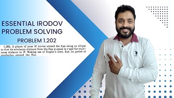 Essential Irodov Problem Solving Series | Question 1.202 | JEE / NEET | Concept Building |