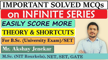 Solved MCQ on Infinite Series | Real Analysis | Advanced Calculus | BSc Mathematics | SGBAU | MH-SET
