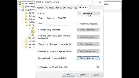 How to create a mail enabled synchronized Office 365 group - SUPER EASY