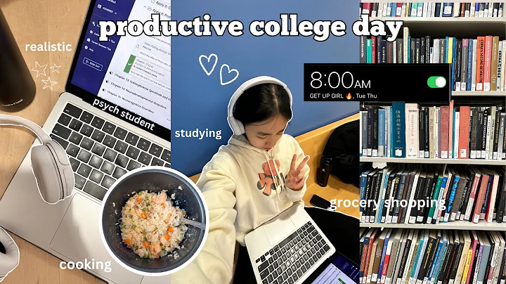 PRODUCTIVE day in my life as a COLLEGE STUDENT 📚💻 studying, grocery shopping, gym (freshman year)