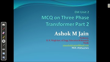 Electrical Machines | MCQ on Three Phase Transformer Part 2  | Unit 2-9