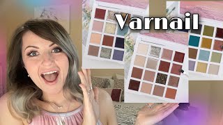 NEW PALETTES NOT EYESHADOW Varnail Gel Polish Palettes UNBOXING TRY ON HAUL May 2022
