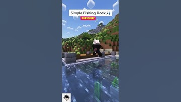 Simple Fishing Dock 🎣 #minecraft #minecraftmemes #minecraftbuilding #minecrafttutorial #viral
