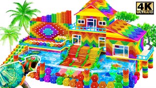 DIY | Build 1M Swimming Pool For Villa House In Jungle From Magnet Balls