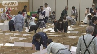 今も約1000人が避難生活　断水復旧のメドは・・・厚真町(18/09/10)