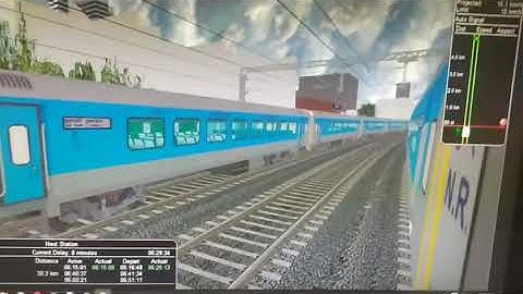 Bhopal shatabdi express parallel run with Lucknow Shatabdi Express in MSTS Open Rails