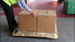 DynaChill Foil Thermal pallet cover demonstration