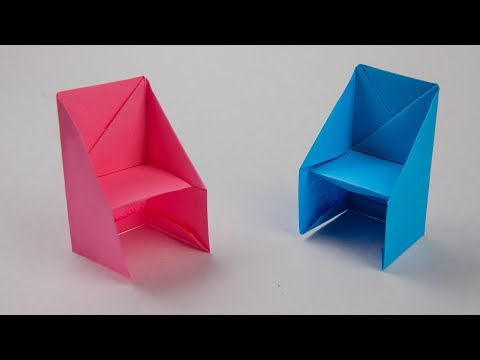 Как сделать простое Кресло оригами | Кресло из бумаги| How to make an easy paper chair