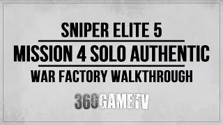 Sniper Elite 5 Mission 4 Authentic Walkthrough Solo - War Factory - Stealth / Non-Lethal screenshot 5